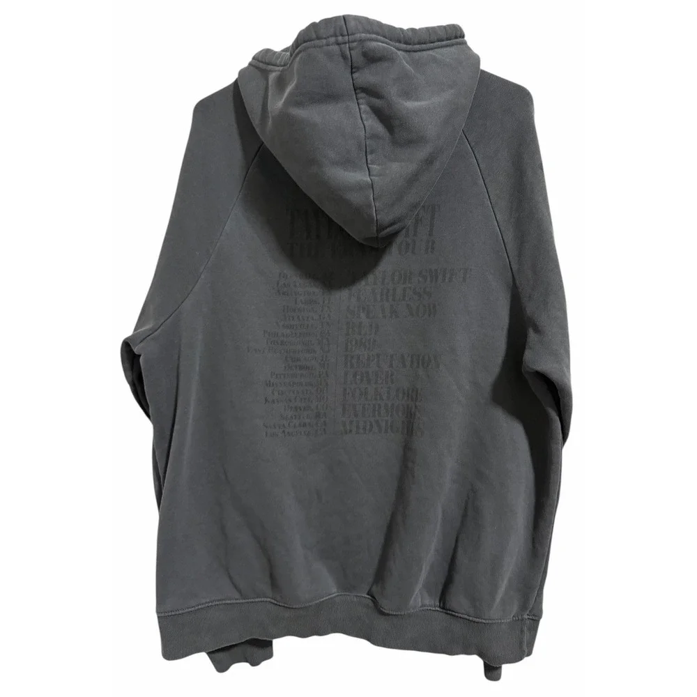 Taylor Swift‎ Exclusive Eras Tour Merch Charcoal Grey Hoodie Concert Size Medium